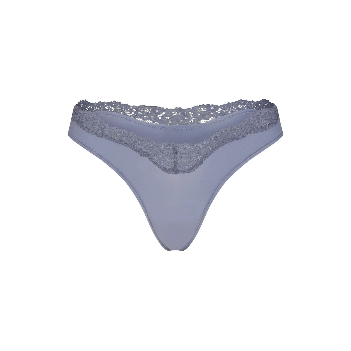 FITS EVERYBODY LACE DIPPED THONG | SLATE TONAL