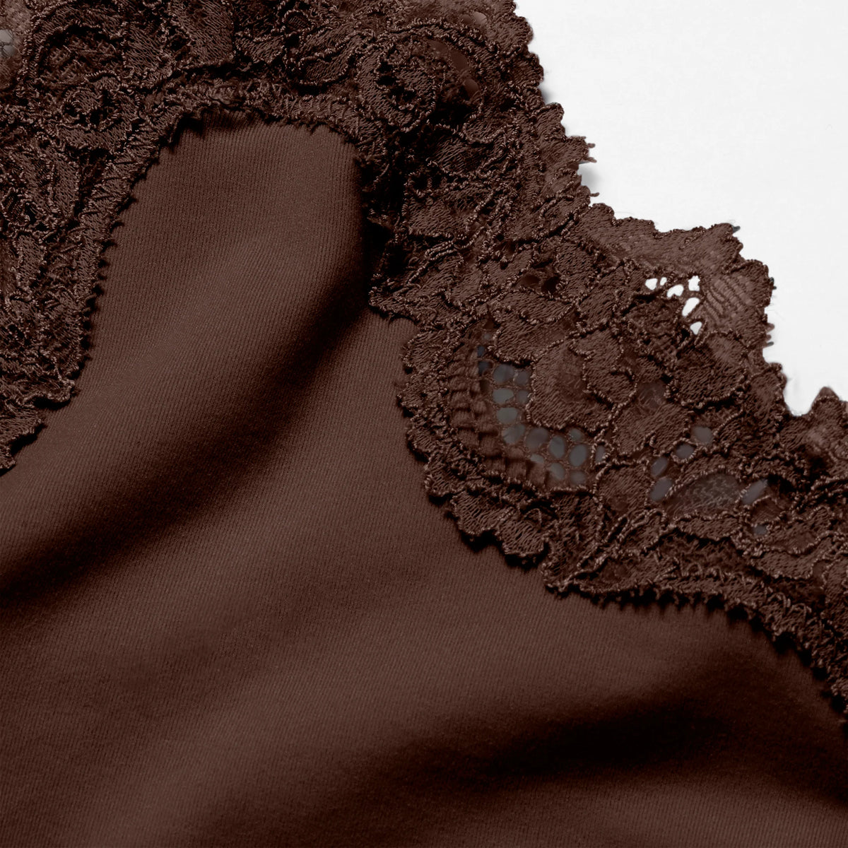 FITS EVERYBODY LACE TRIANGLE CAMI | ESPRESSO