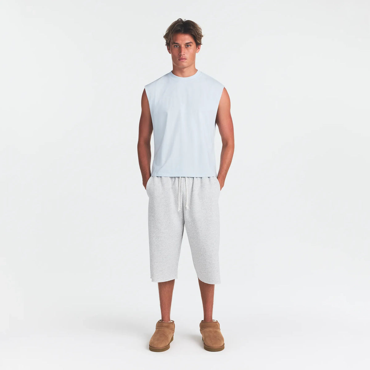 HEAVYWEIGHT COTTON MENS CROPPED MUSCLE TANK | ATMOSPHERE
