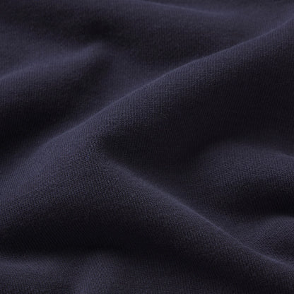 BOYFRIEND FLEECE OVERSIZED POLO  | BLUE BLACK