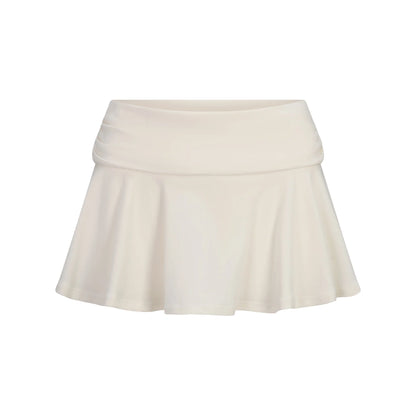 COTTON JERSEY FOLDOVER MINI SKORT | MARBLE