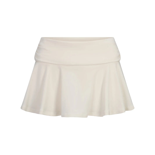 COTTON JERSEY FOLDOVER MINI SKORT | MARBLE
