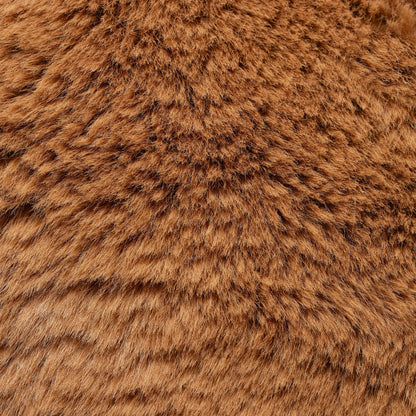 FAUX FUR JUMBO TOTE | CAMEL