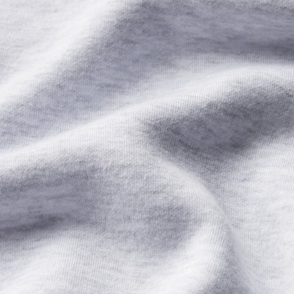 COTTON FLEECE LOGO CLASSIC CREWNECK | PLAID ARCHED LOGO PATCH