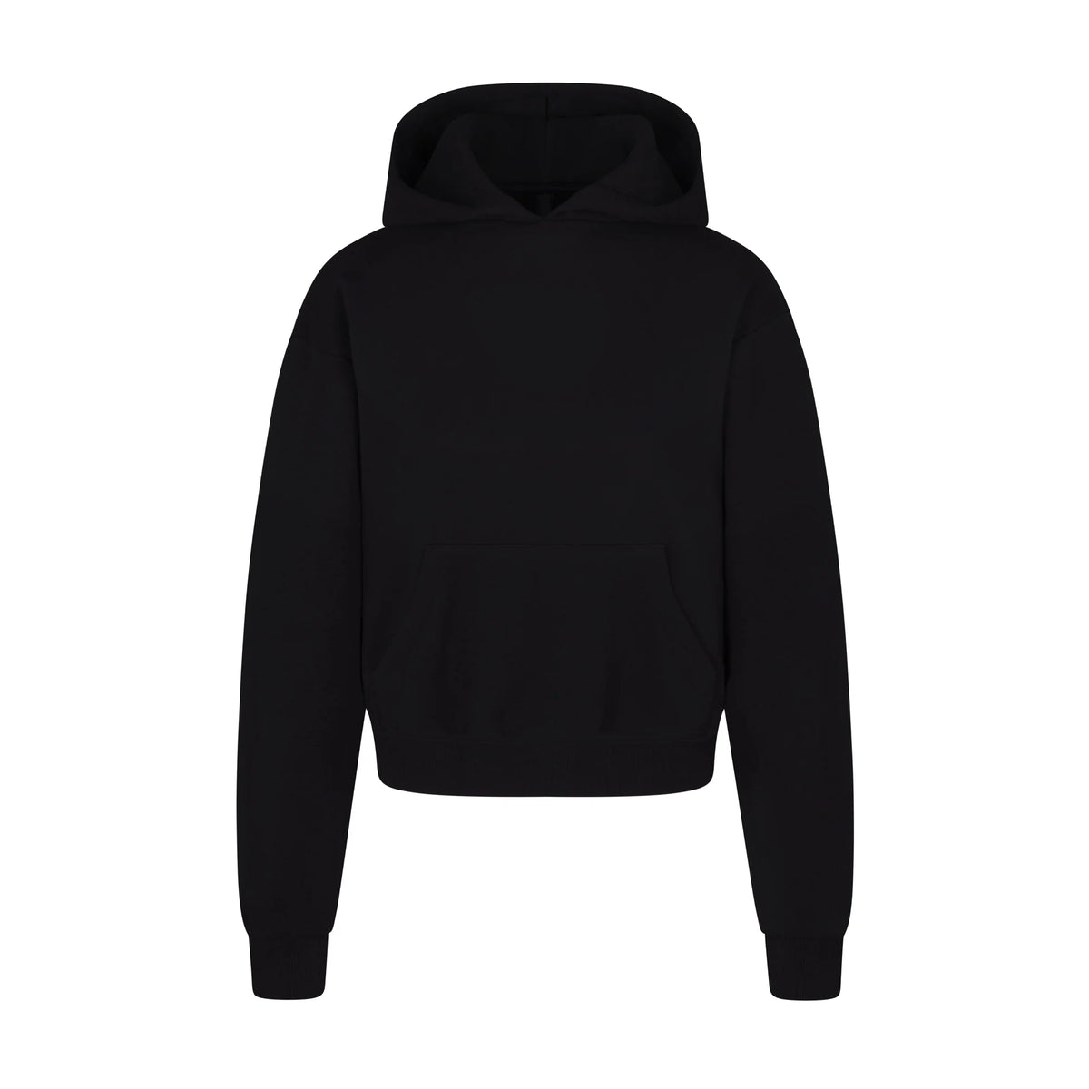 COTTON FLEECE HOODIE | ONYX