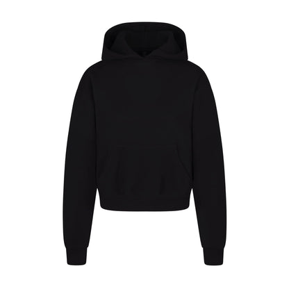 COTTON FLEECE HOODIE | ONYX