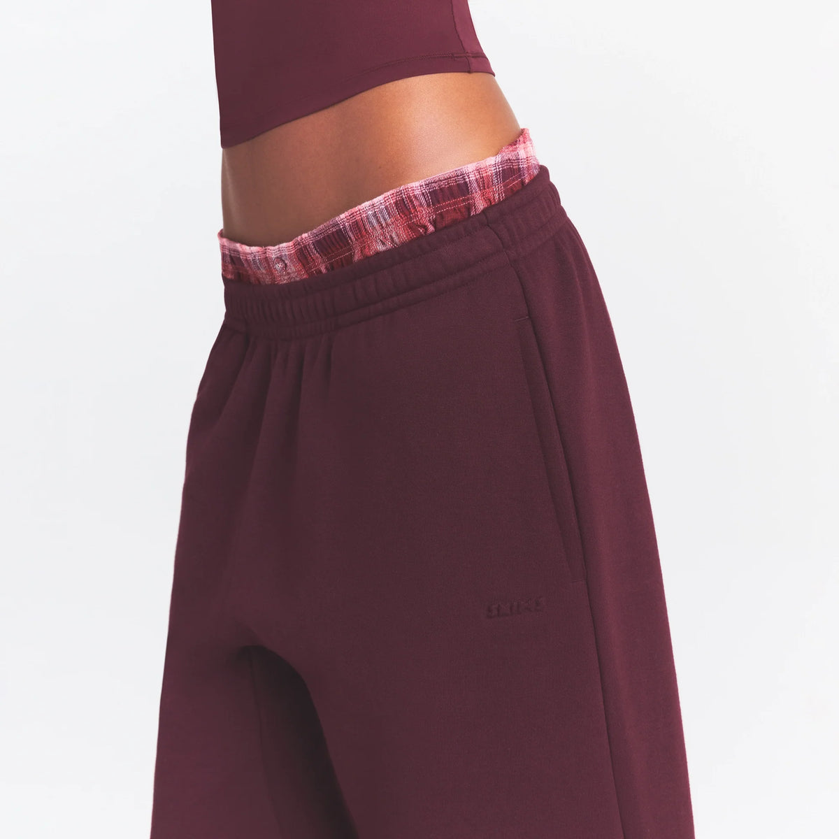 COTTON FLEECE LONG SHORT | CURRANT