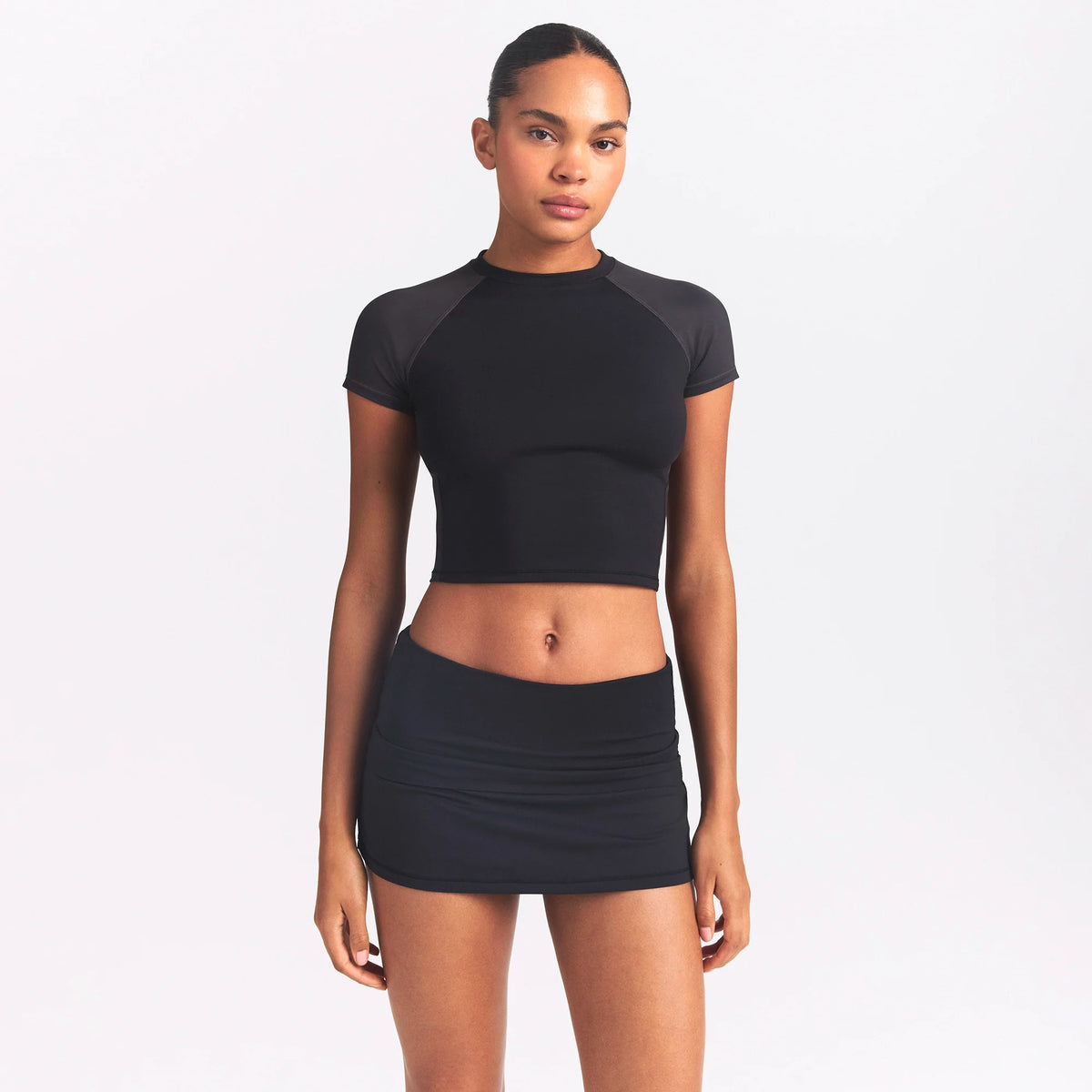 NikeSKIMS AIRY DRI-FIT™ FOLDOVER SKORT | OBSIDIAN