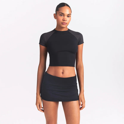 NikeSKIMS AIRY DRI-FIT™ FOLDOVER SKORT | OBSIDIAN