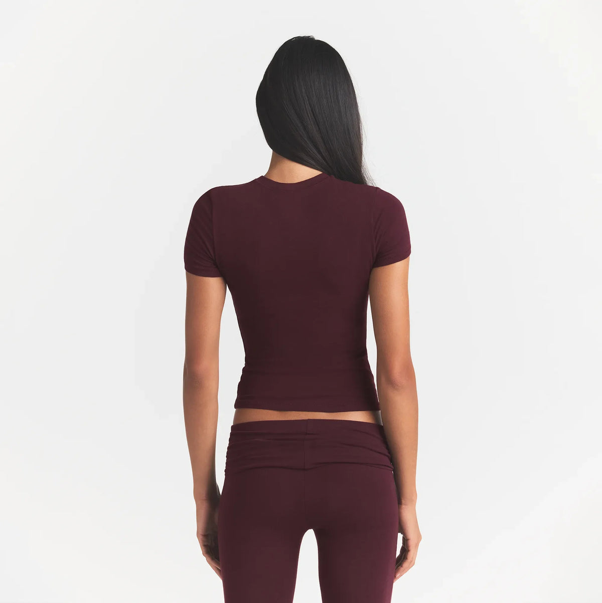 COTTON JERSEY T-SHIRT | CURRANT