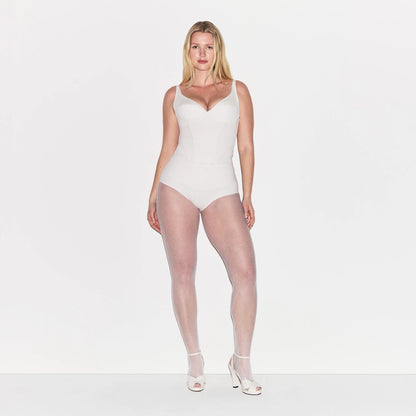 COTTON SHAPEWEAR HIGH-WAISTED BRIEF | MARBLE