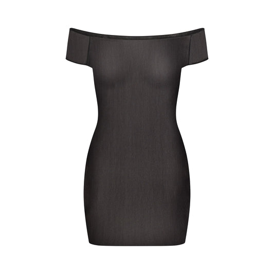 MESH COVER-UPS MINI DRESS | ONYX