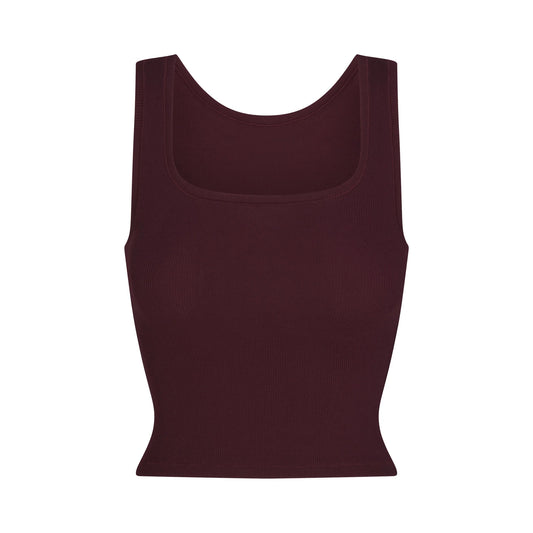 COTTON RIB TANK | CURRANT