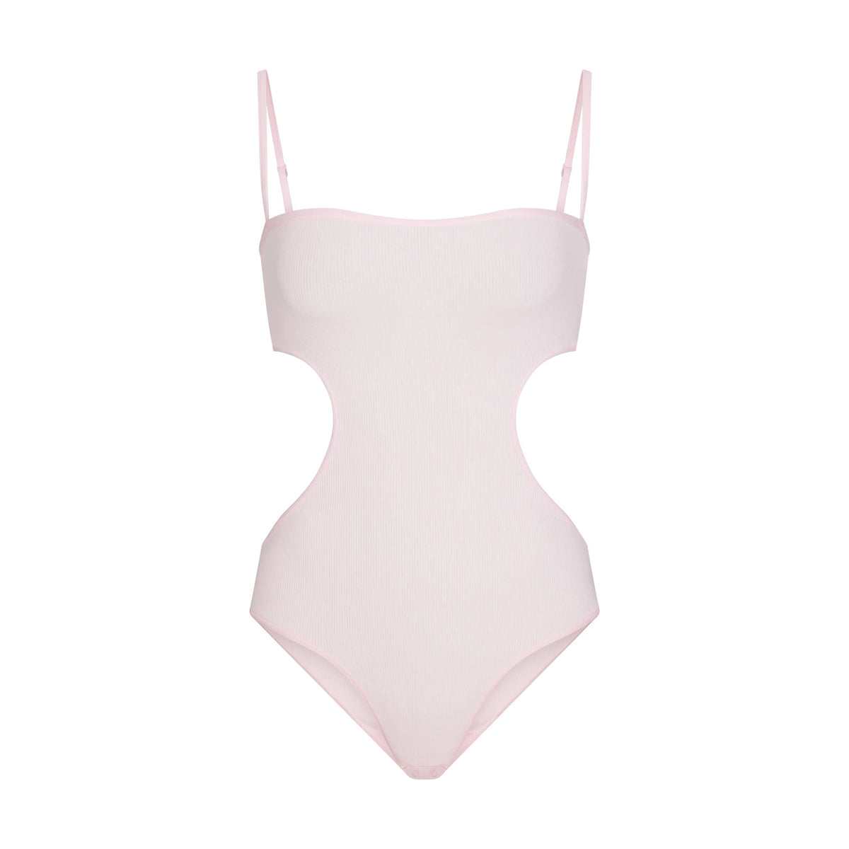 COTTON RIB CUT OUT BODYSUIT | CHERRY BLOSSOM