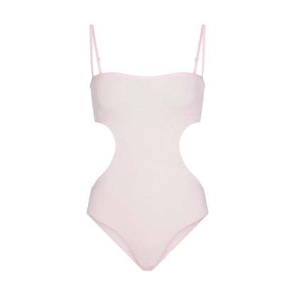COTTON RIB CUT OUT BODYSUIT | CHERRY BLOSSOM