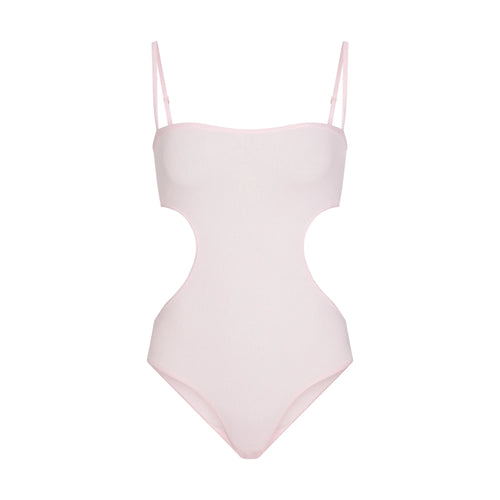 COTTON RIB CUT OUT BODYSUIT | CHERRY BLOSSOM