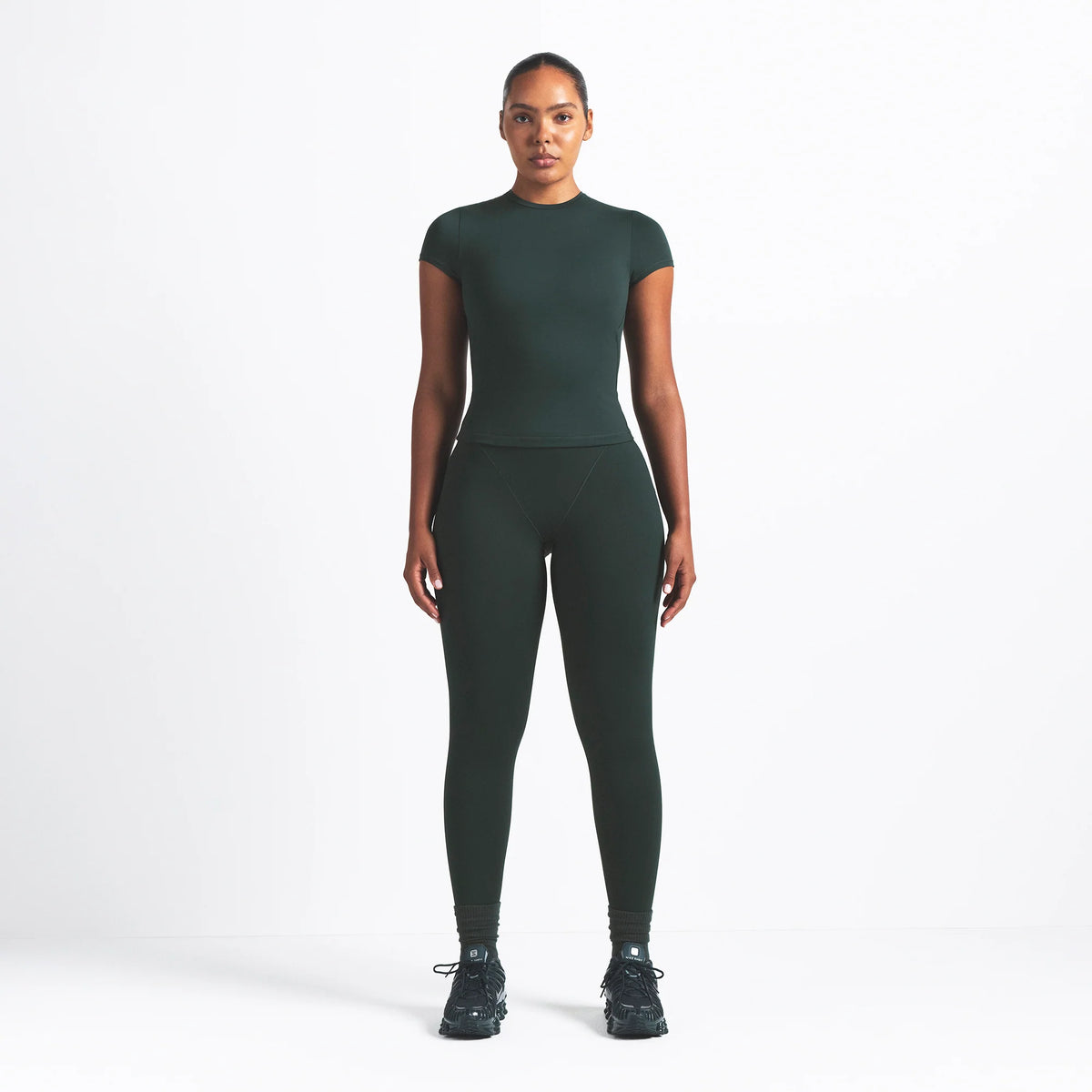 NikeSKIMS MATTE PADDED BABY T-SHIRT | DARK TEAL