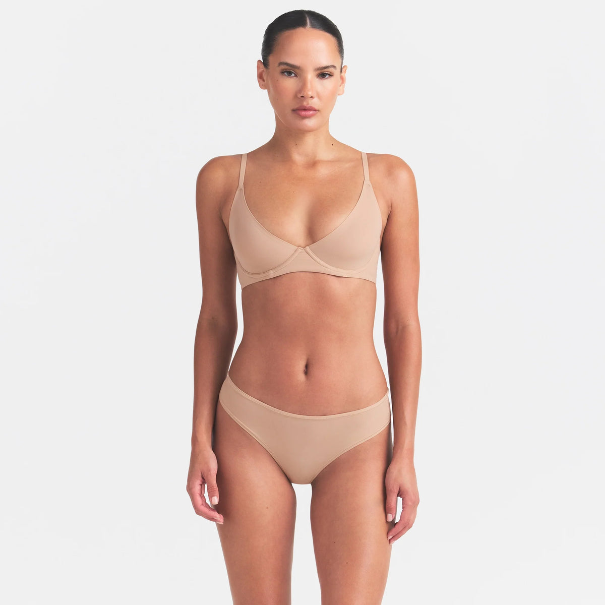 FITS EVERYBODY UNLINED DEMI BRA | CLAY