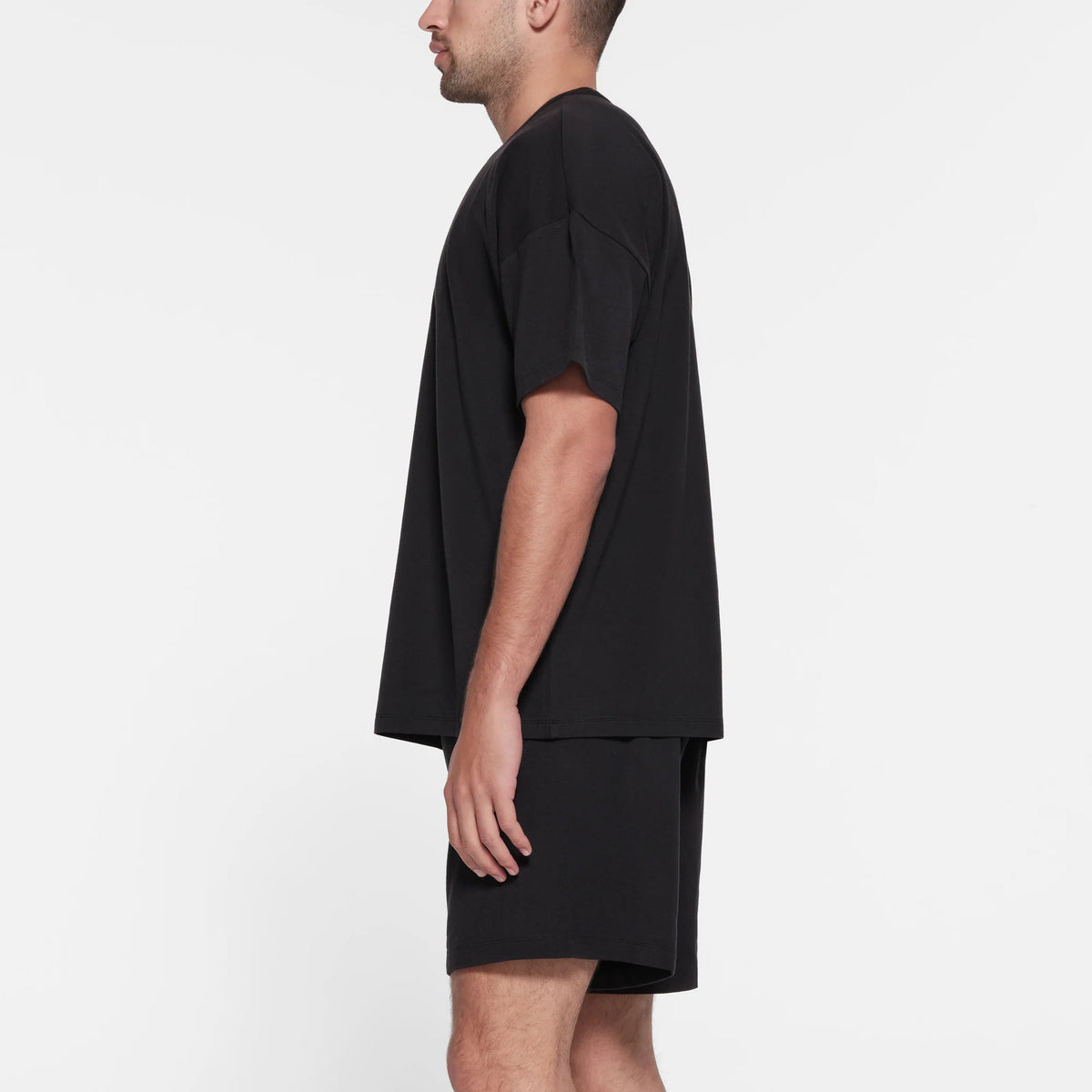 JERSEY LOUNGE MENS OVERSIZED T-SHIRT | OBSIDIAN