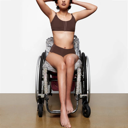 FITS EVERYBODY ADAPTIVE SCOOP BRALETTE | COCOA
