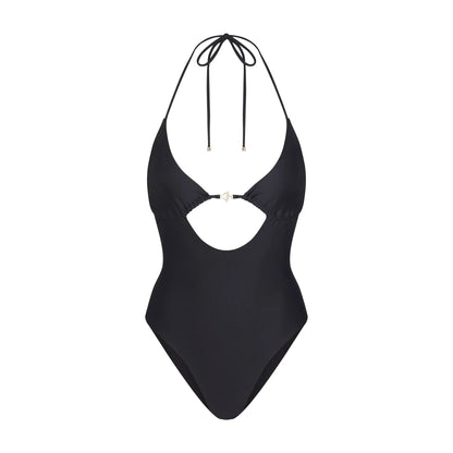 ICONIC SWIM HARDWARE ONE PIECE | OBSIDIAN