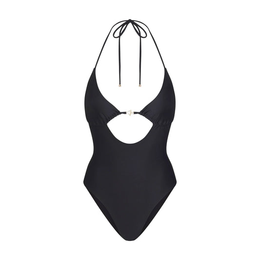 ICONIC SWIM HARDWARE ONE PIECE | OBSIDIAN