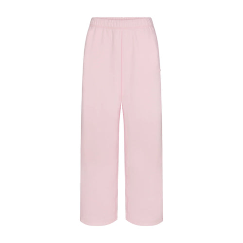 COTTON FLEECE STRAIGHT LEG PANT | CHERRY BLOSSOM