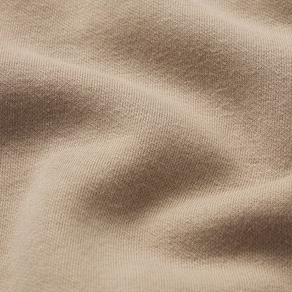 COTTON FLEECE LEGGING WITH EMBOSSED LOGO | LATTE