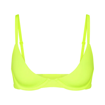 FITS EVERYBODY PLUNGE BRA | GREEN HIGHLIGHTER