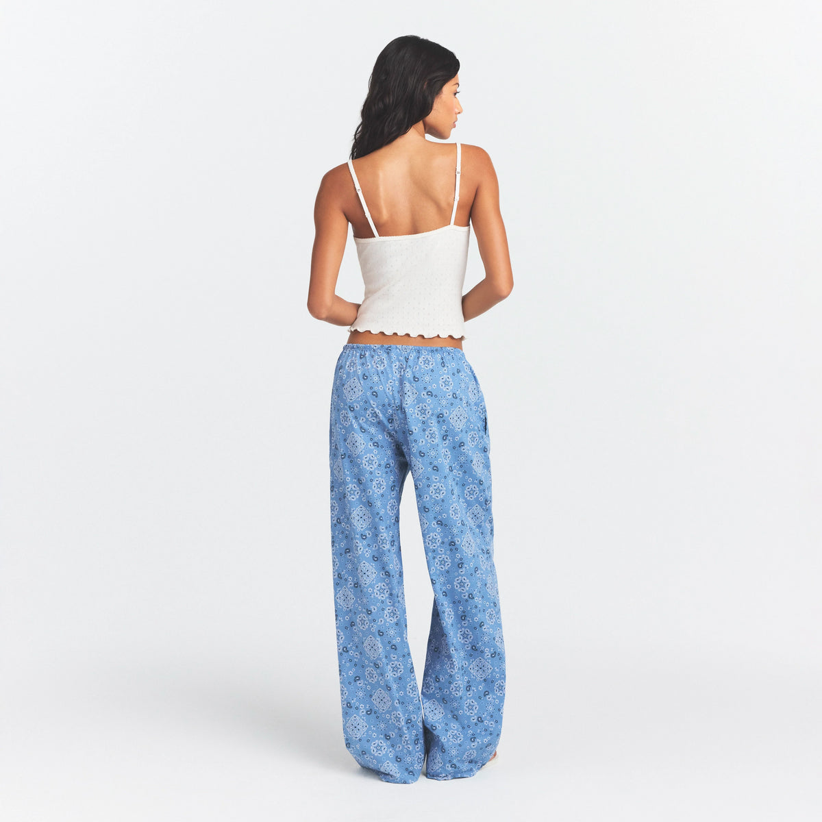COTTON POPLIN SLEEP STRAIGHT LEG PANT | ARCTIC BANDANA