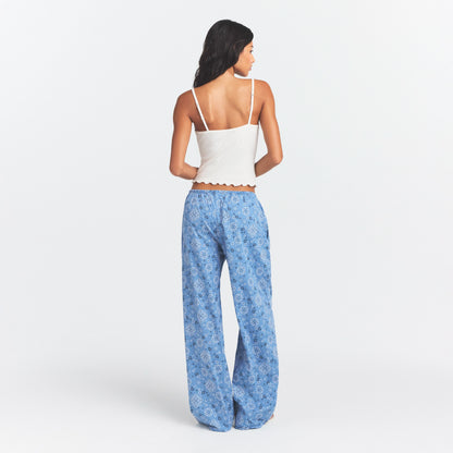 COTTON POPLIN SLEEP STRAIGHT LEG PANT | ARCTIC BANDANA