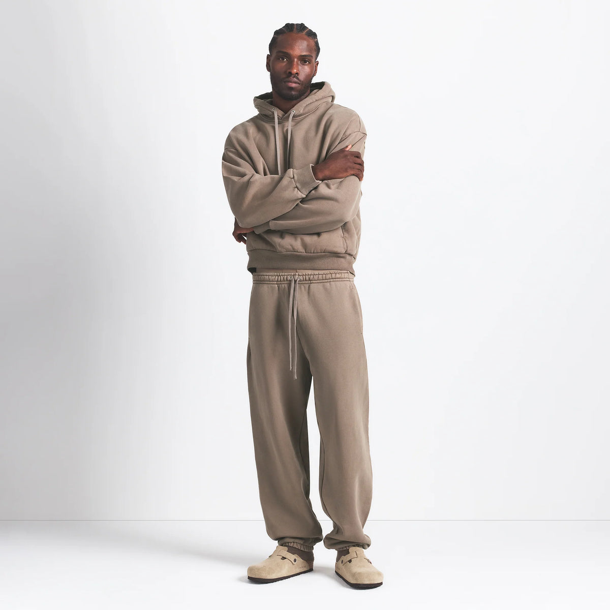 HEAVYWEIGHT FLEECE MENS JOGGER | TRUFFLE