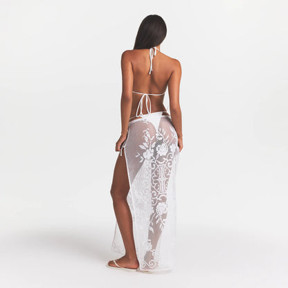 LACE COVER-UPS LONG SKIRT | SNOW