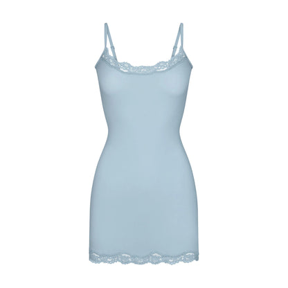 FITS EVERYBODY LACE SLIP DRESS | DENIM