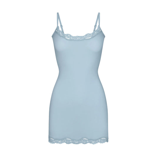 FITS EVERYBODY LACE SLIP DRESS | DENIM