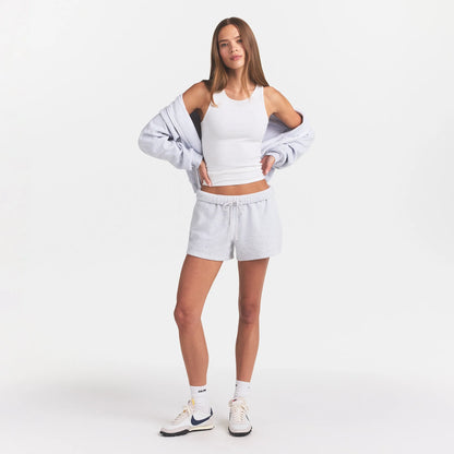 COTTON FLEECE SHORT | LIGHT HEATHER GREY