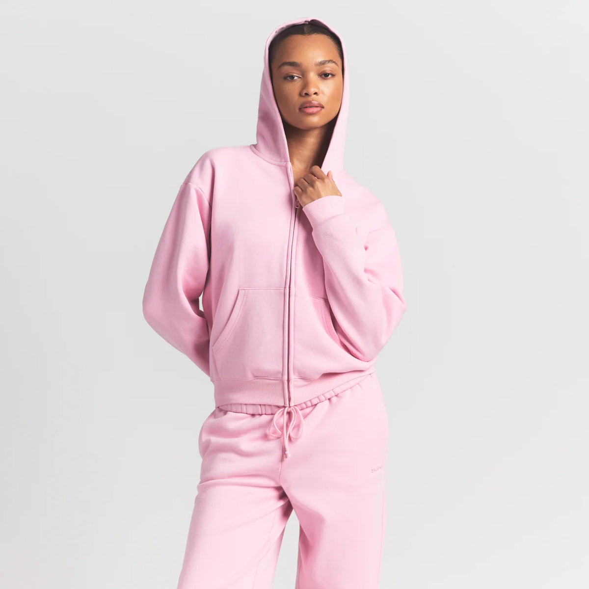 COTTON FLEECE ZIP UP HOODIE | HALITE