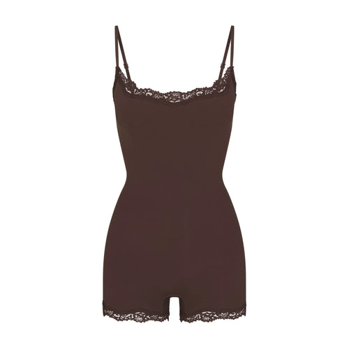 FITS EVERYBODY LACE ONESIE | ESPRESSO