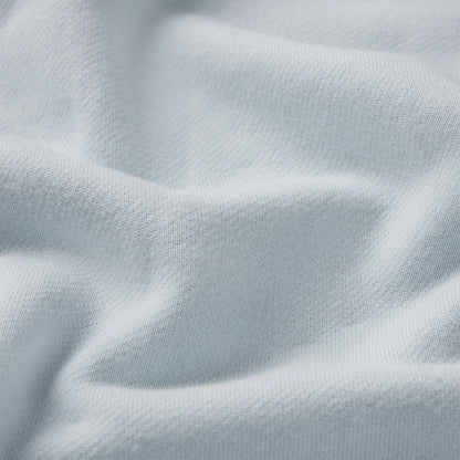DRAPEY FRENCH TERRY HALF ZIP | POWDER BLUE