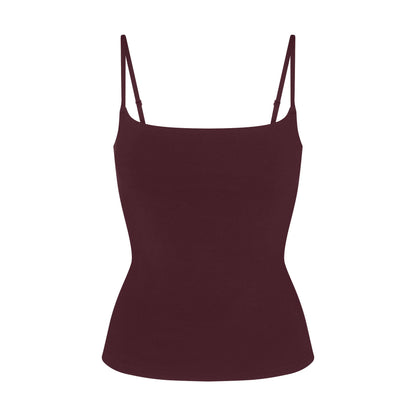 COTTON JERSEY CAMI | CURRANT