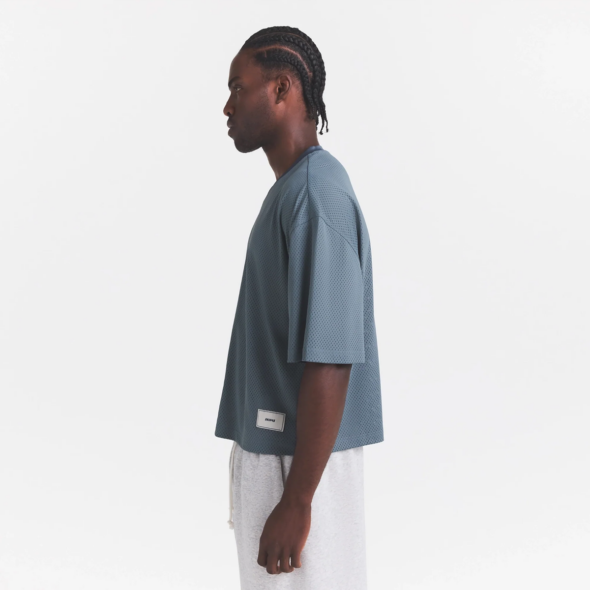 MESH APPAREL MENS CROPPED JERSEY | ZIRCON