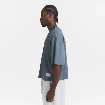 MESH APPAREL MENS CROPPED JERSEY | ZIRCON